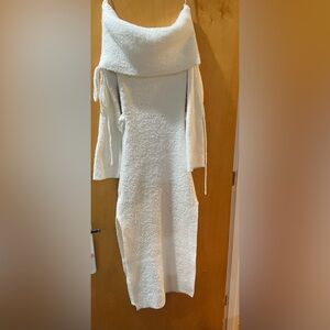 Petal & Pup Textured Cream Long Sleeve Dress